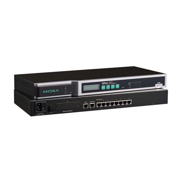 8Ports Rs-232/422/485 Secure Device Server, 100V240Vac, -40-75